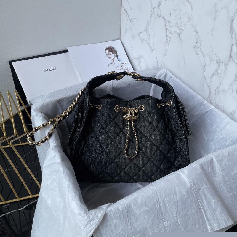 Ch*el top handle bags